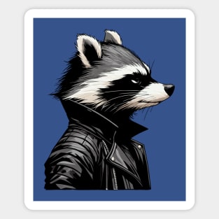 Cool Black Racoon Magnet